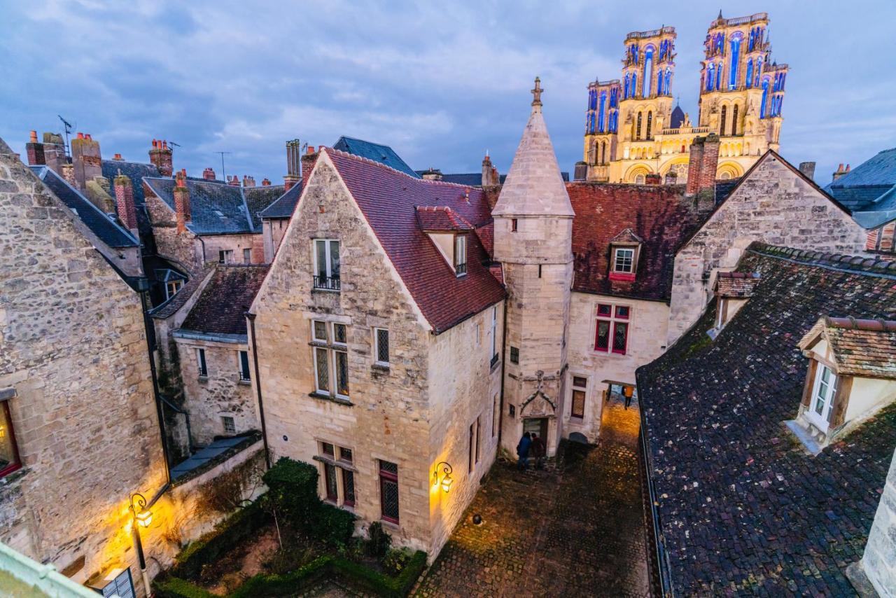 Nid Douillet La Cour Du Dauphin, Vue Cathedrale Imprenable Lägenhet Laon Exteriör bild